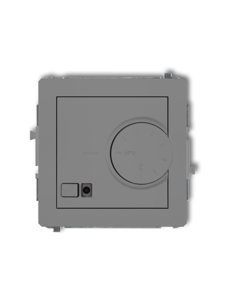 DECO Elektroniczny regulator temperatury z czujnikiem podpodłogowym szary mat 27DRT-1 KARLIK