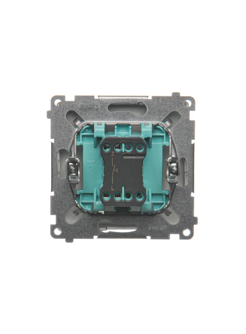 Simon Basic Przycisk światło 16A z. śrub. stal inox