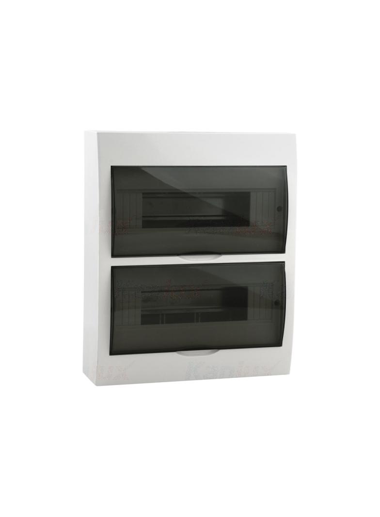 03835; DB212S 2X12P/SMD Rozdzielnica natynkowa z listwami DIN