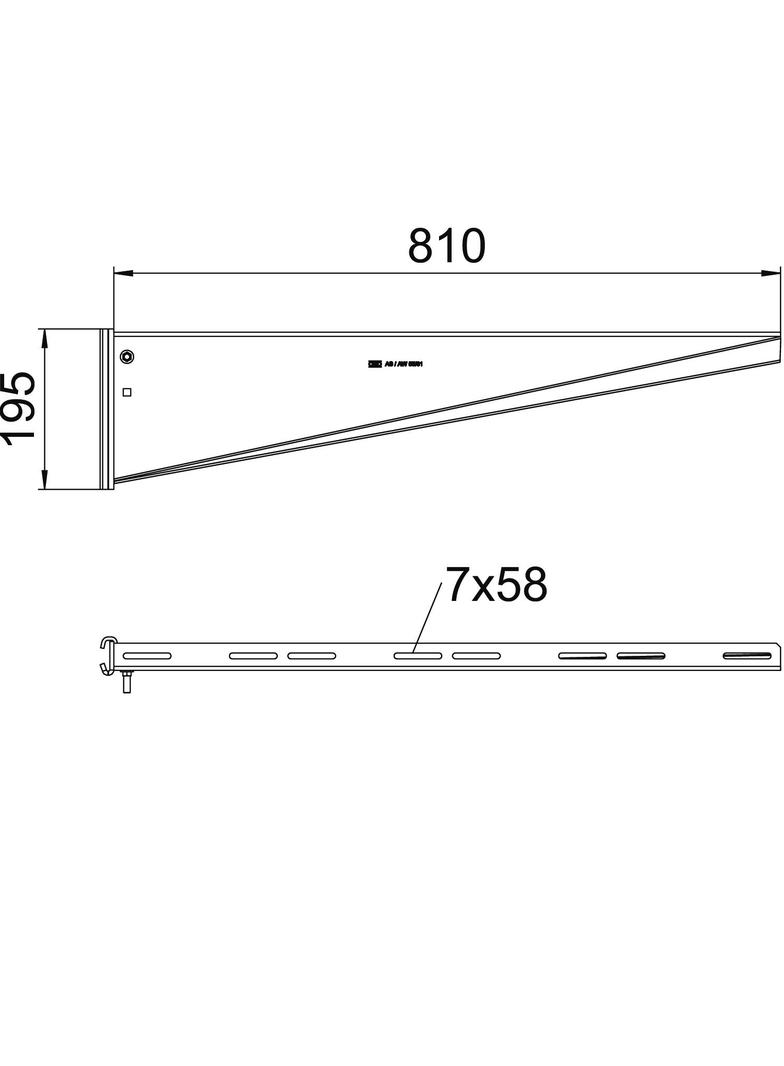 AS 55 81 FT, Wysięgnik do wieszaka