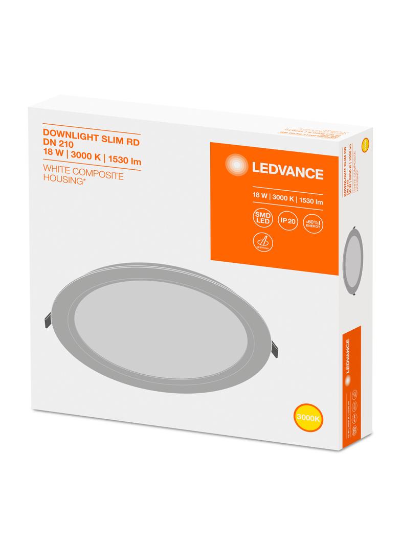 Panel LED Podtynkowy wpuszczany 18W 3000K DOWNLIGHT Slim DN210 okrągły 4058075079090 LEDVANCE