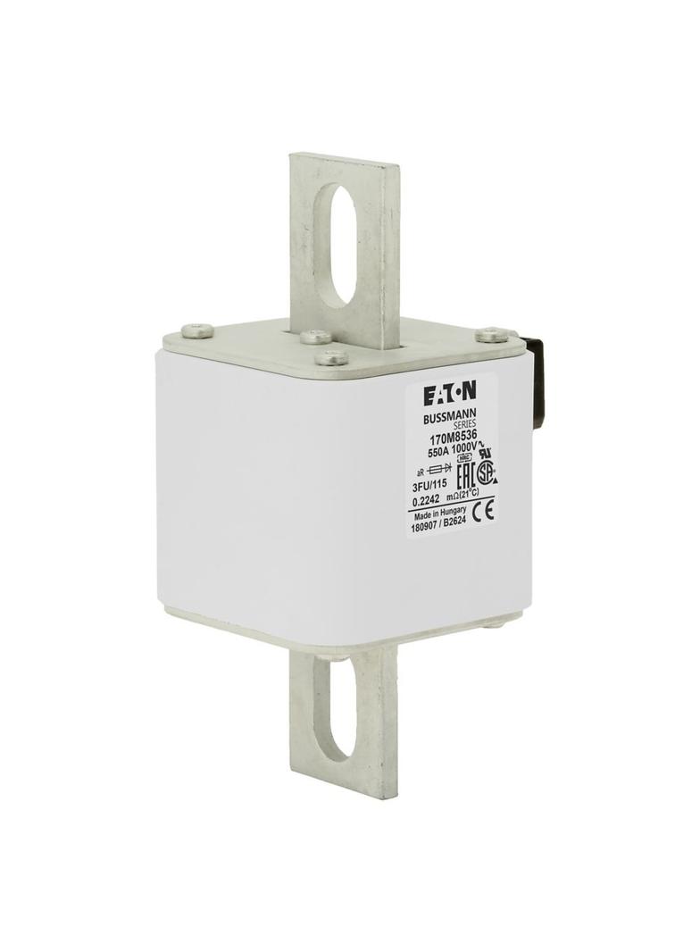 FUSE 550A 1000V 3FKE/115 AR UR Wkładka szybka 550A AC 1000V rozmiar 3 76x92x159 mm aR IEC, 170M8536
