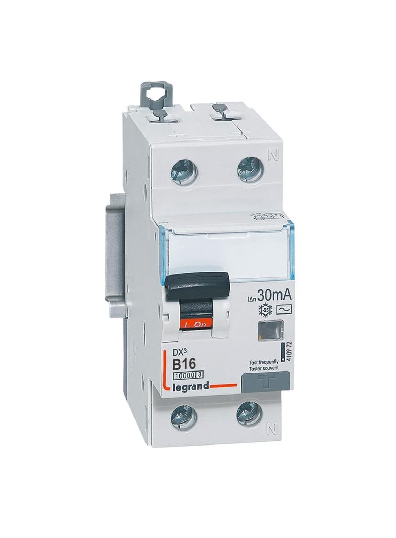 WYŁĄCZNIK RÓŻNICOWONADPRĄDOWY P 312 2P B 16A 30MA TYP AC 10KA SERII DX3, Legrand