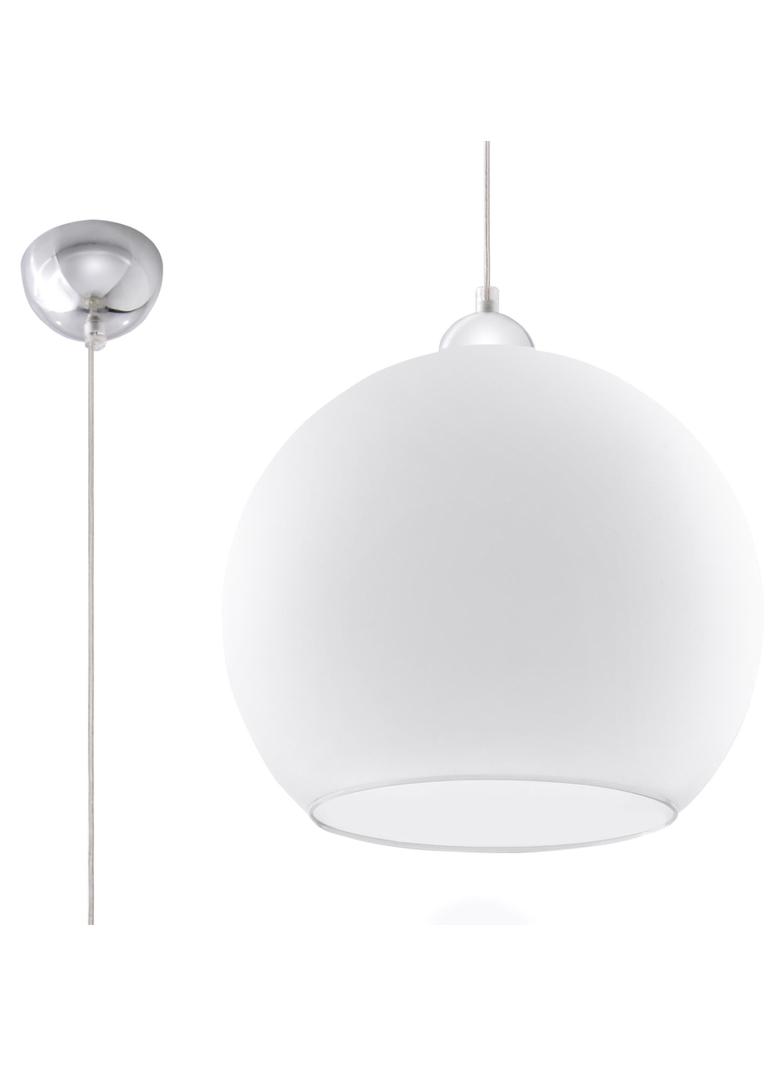 Lampa wisząca BALL biała