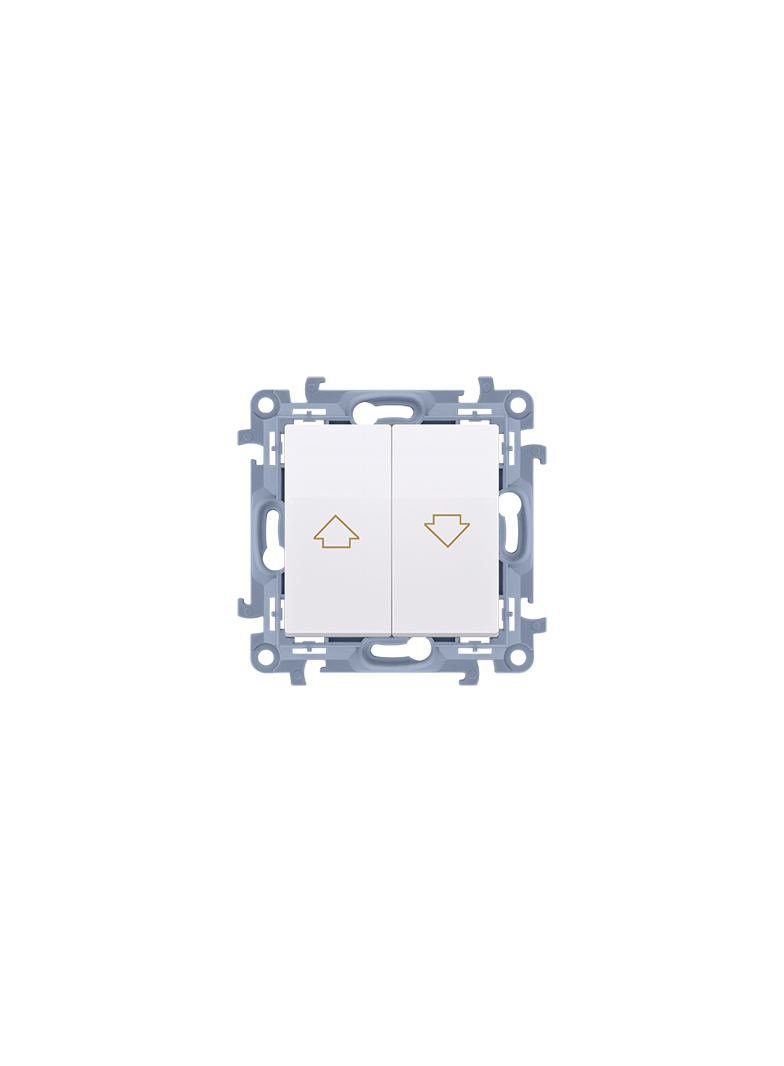 Simon 10 Łącznik roletowy 10A z. śrub. biały