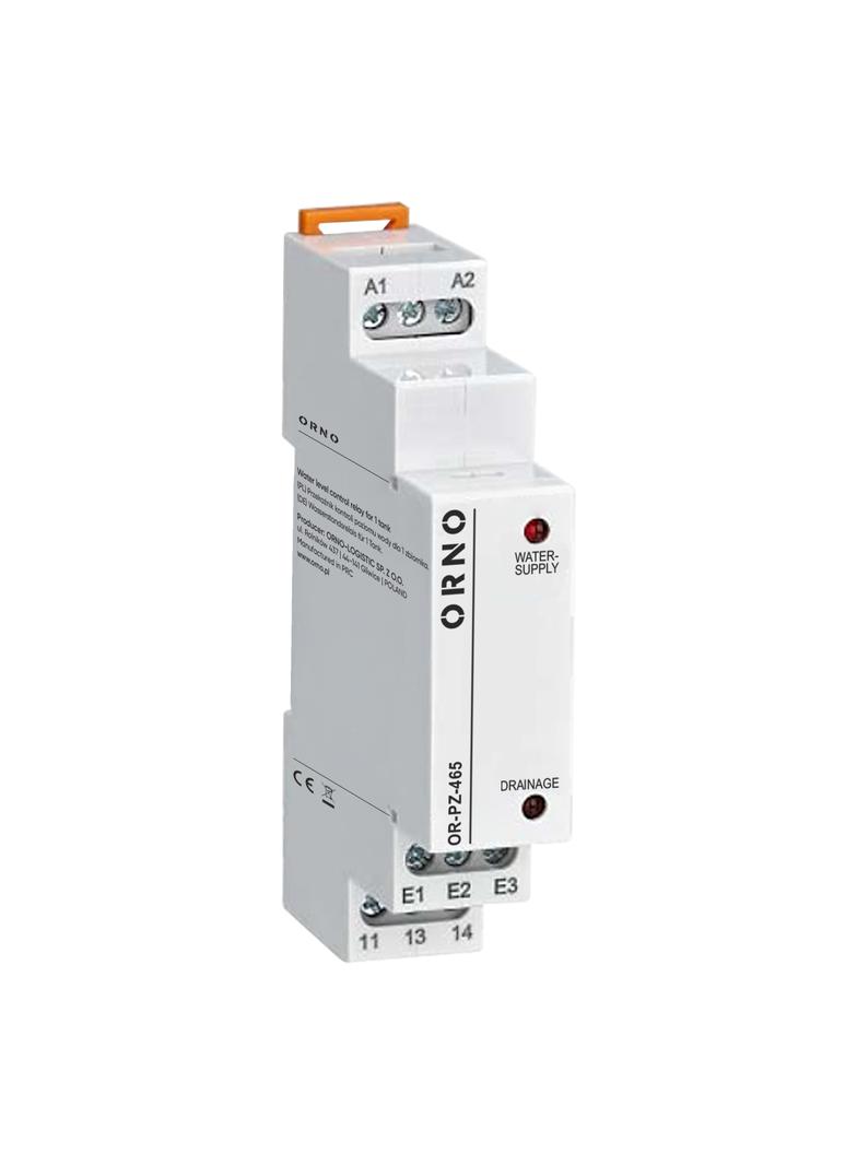 1 modułowy przekaźnik kontroli poziomu wody dla 1 zbiornika 24-240VAC/DC