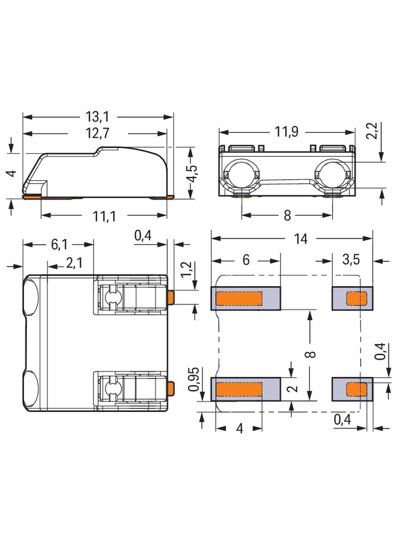 złączka SMD do płytek drukowanych