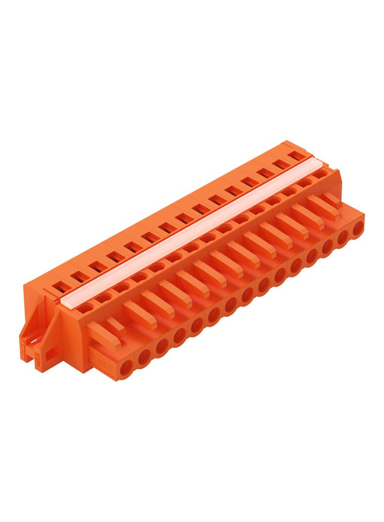 Gniazdo MCS-MIDI Classic 15-biegunowe pomarańczowe raster 5,08mm /25szt./ 231-315/027-000 WAGO