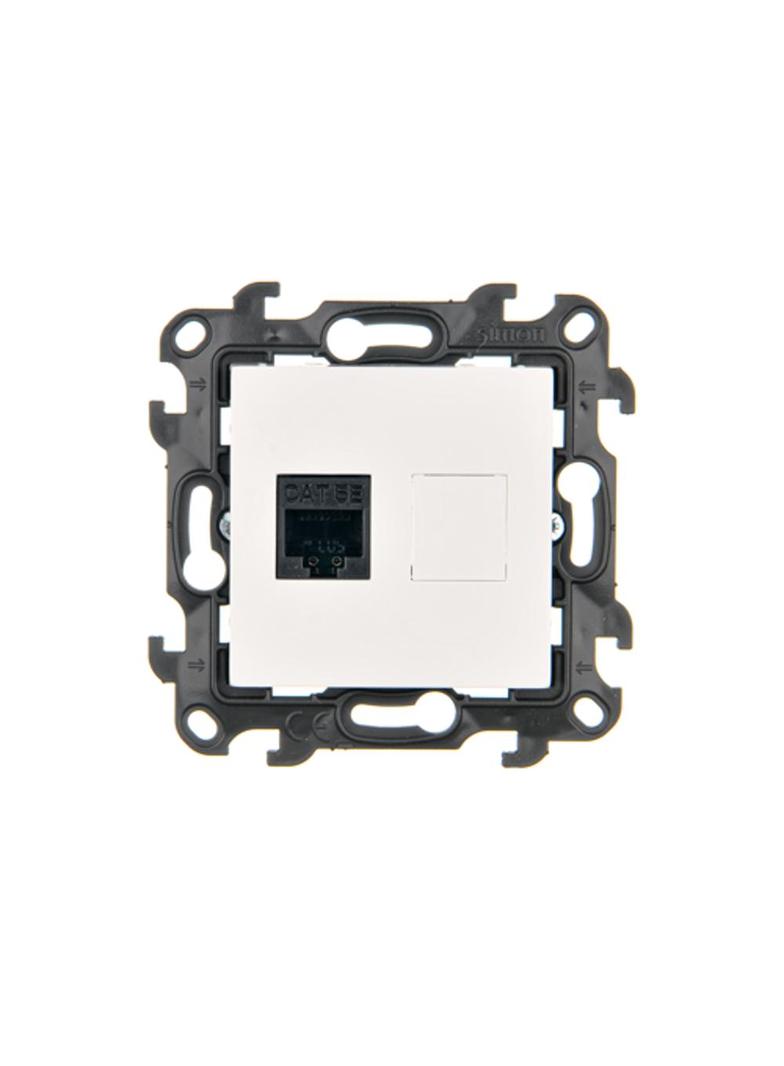 Simon 24 Gniazdo komputerowe pojedyncze RJ45 kat. 5e biały N51.01/11