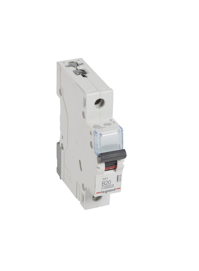 Wyłącznik Nadprądowy S 311 1P B20A 10000A TX3 404085 LEGRAND