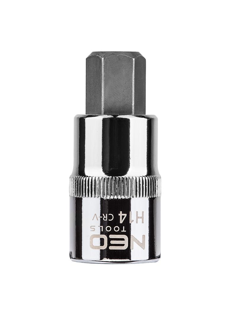 Końcówka sześciokątna na nasadce 1/2", H14 x 55 mm