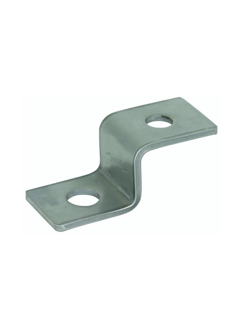 Łącznik Z z 2 otworami okrągłymi 10,5 mm i 12,5 mm, stal nierdzewna NIRO