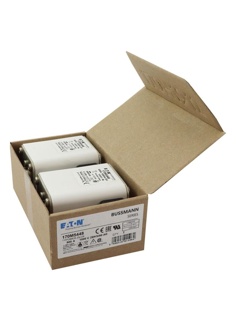 FUSE 800A 1000V 2BKN/80 AR Wkładka szybka 800A AC 1000V rozmiar 2 61x77x81 mm aR IEC UL 170M5448 EAT