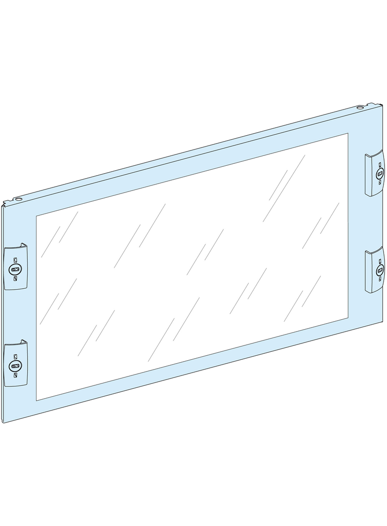 Rozdzielnice PrismaSet, płyta czołowa przezroczysta 450mm