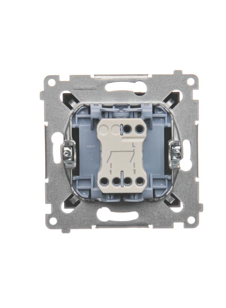 Simon 54 Łącznik świecznikowy do wersji IP44 10A 250V szybkozłączka antracyt *Posiada wkładkę uszczelniającą pod klawisze DU1W DW5B.01/48 KONTAKT