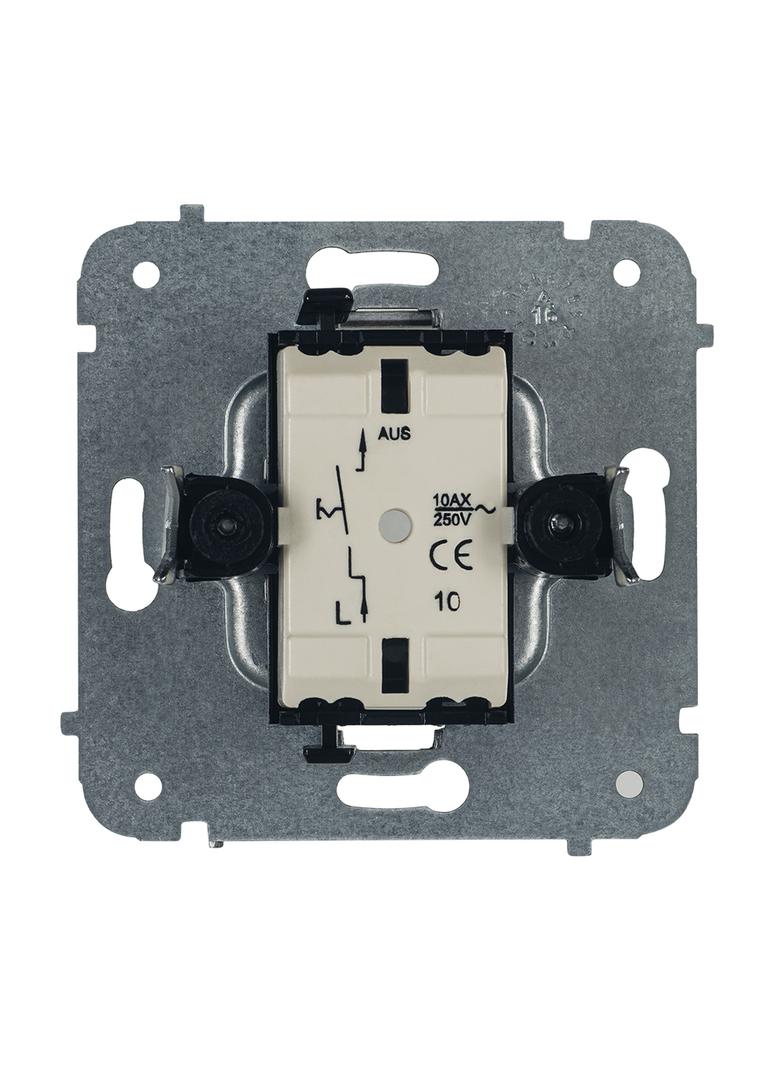 SENTIA: b/r Łącznik jednobiegunowy biały IP 20