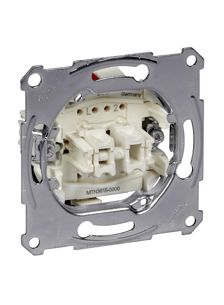 Merten, mechanizm łącznika świecznikowego, zacisk bezśrubowy