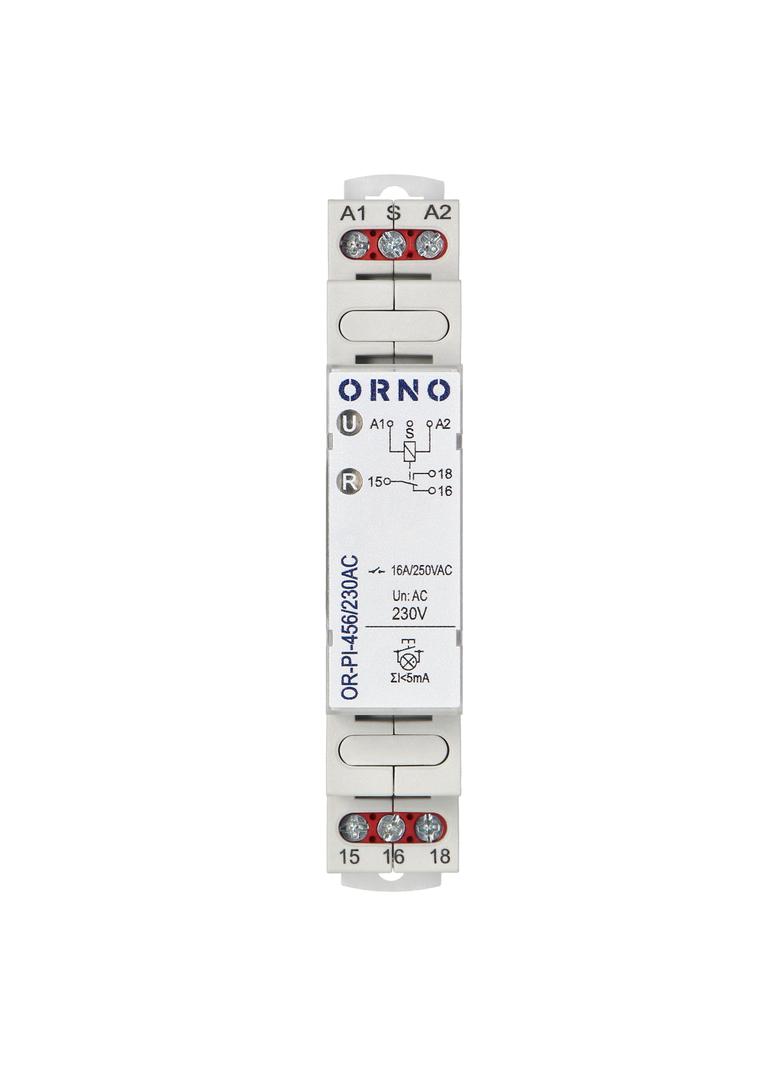 Przekaźnik instalacyjny bistabilny 230 VAC 16A OR-PI-456/230AC ORNO