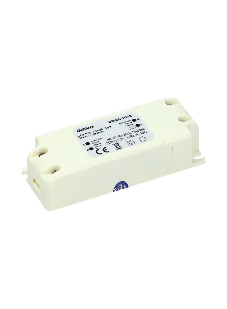 Zasilacz LED 12V DC 15W 1,25A IP20 OR-ZL-1612 ORNO