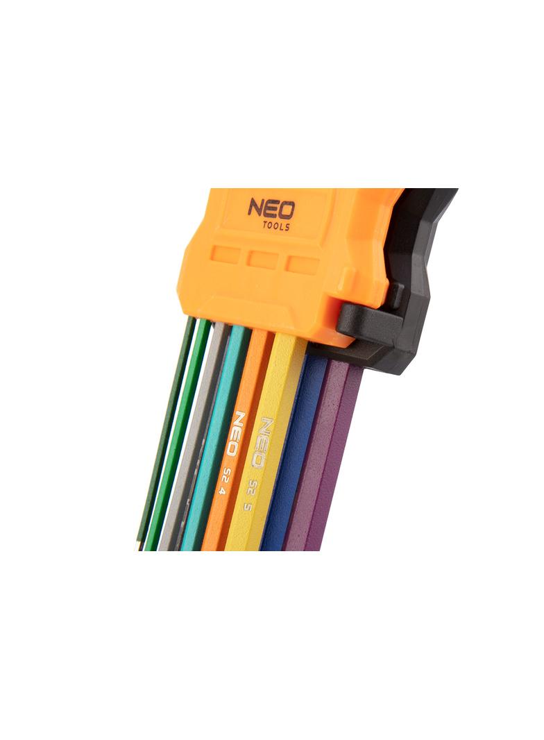 Klucze sześciokątne 1.5-10 mm, zestaw 9 szt.