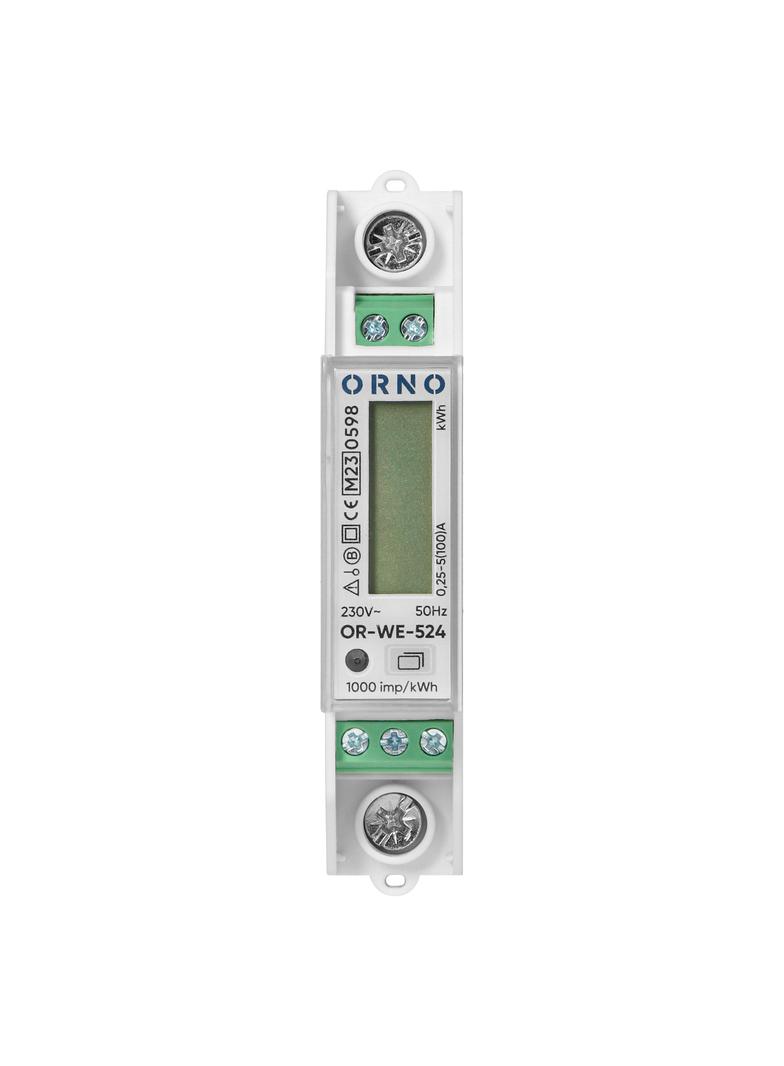 1-fazowy licznik energii elektrycznej, dwukierunkowy, 100A, MID, 1 moduł, DIN TH-35mm OR-WE-524 ORNO