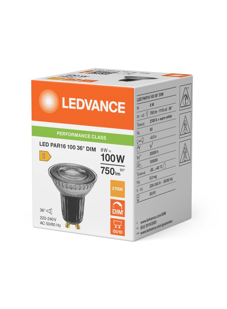 Lampa LED PAR16 DIM P 8W 827 GU10
