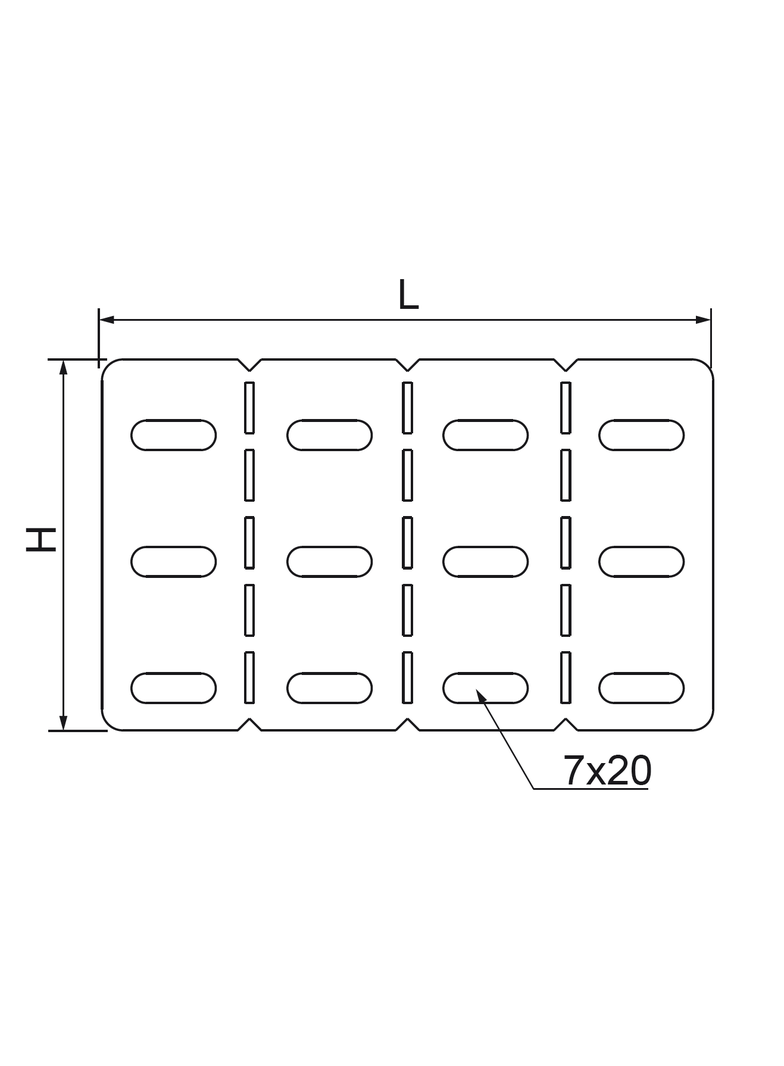 LKDH100 Łącznik kątowy do korytka 1,2 mm