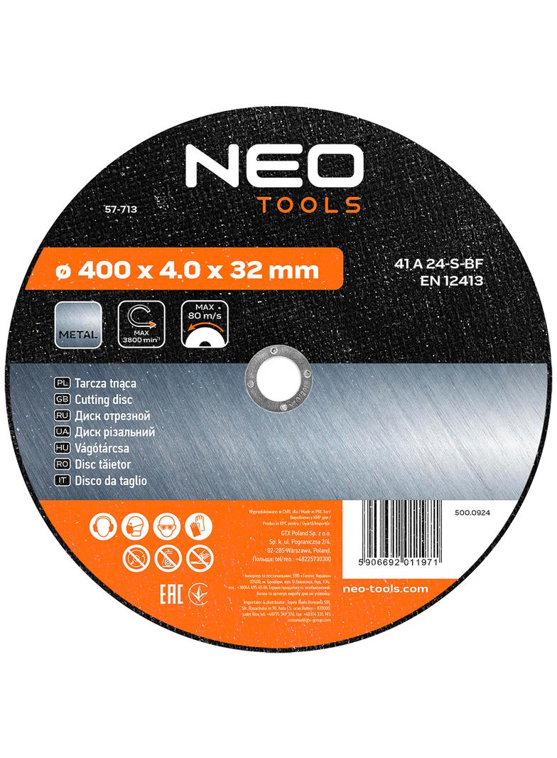 Tarcza tnąca do metalu 400 x 4.0 x 32 mm, 41 A24-T-BF