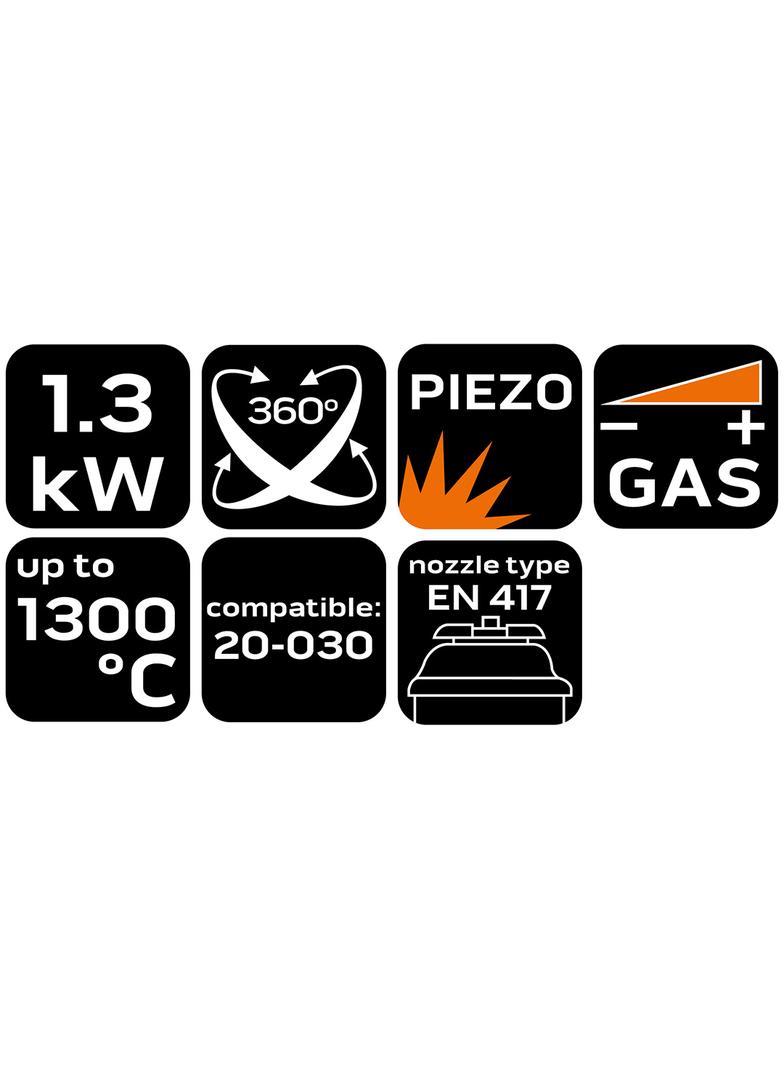 Palnik gazowy nakręcany, 360 stopni