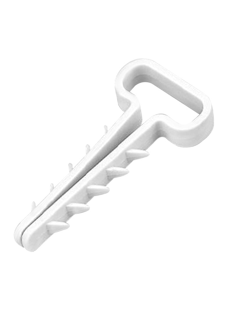 Uchwyt kablowy wbijany, przewód płaski 18x7mm, biały, 20 szt.