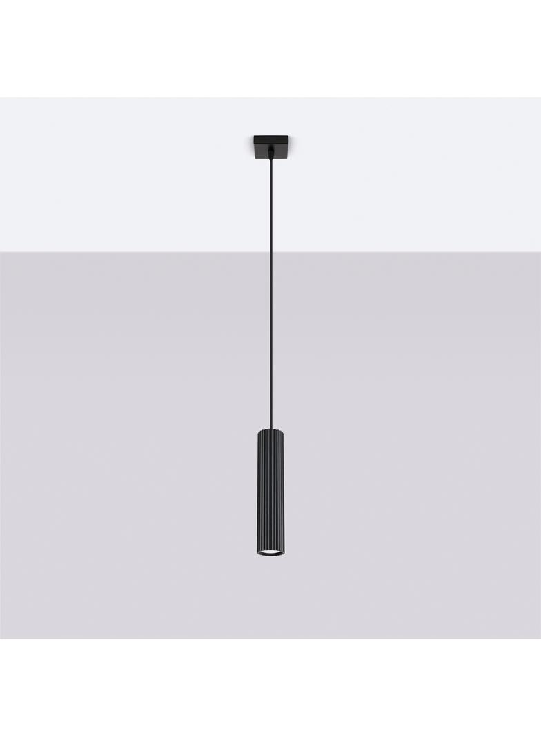 Sollux Lampa wisząca KARBON 1 czarny SL.1573