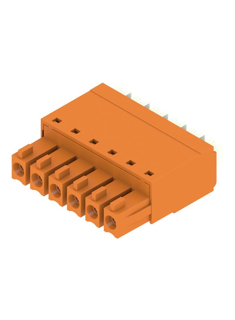 BCF 3.81/06/180 SN OR BX Wtyk PCB (złącze wiązki), listwa z gniazdami, 3.81 mm, Liczba biegunów: 6, PUSH IN, złącze sprężynowe /50szt./ 1969130000 WEIDMÜLLER