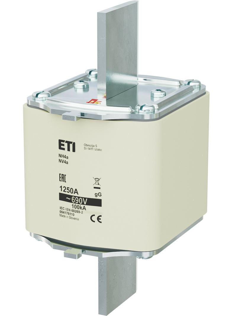 Wkładka topikowa NH zwłoczna NH4a gG 1250A 690V 004176110 ETI