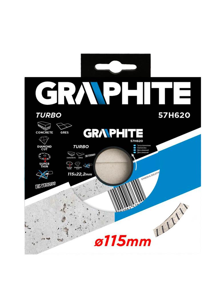 Tarcza diamentowa 115 x 22.2 mm, turbo super cienka