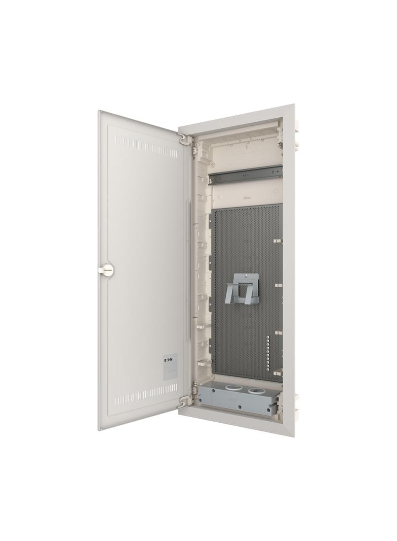 KLV-60HWM-W-F Rozdzielnica multimedialna podtynkowa G-K IP30 1x14 płaska drzwi wifi 302424 EATON