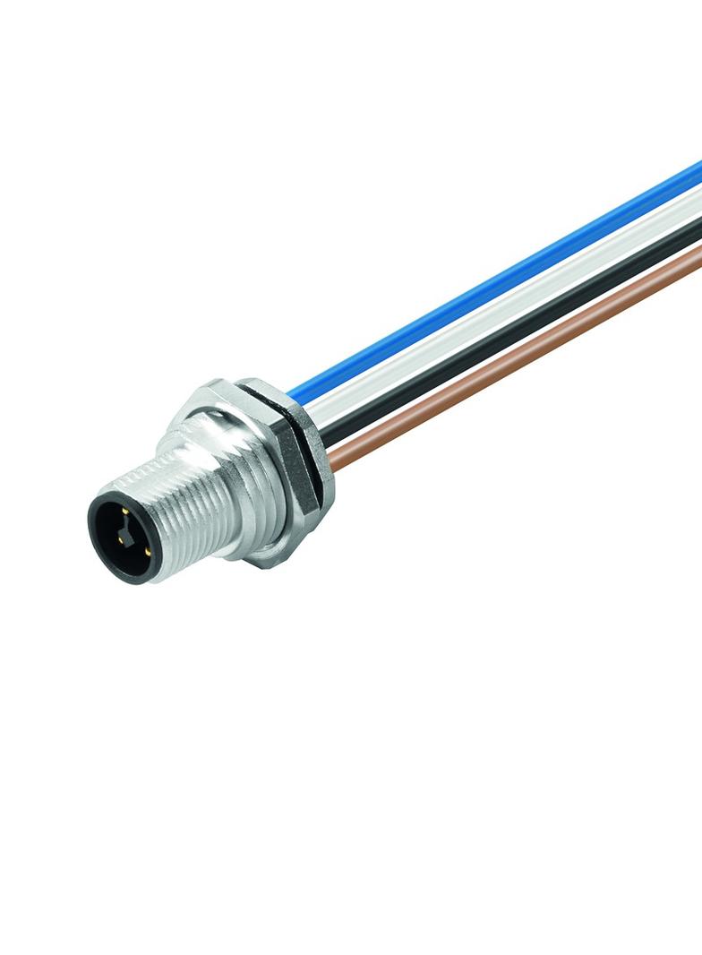 SAIE-M12S-4-T-0.2U-HW Wtyczka okrągła, wbudowana (z kablem), M12, Liczba biegunów: 4, 0.2 m, Dławnice kablowe: M 16 /1szt./ 1542620000 WEIDMÜLLER