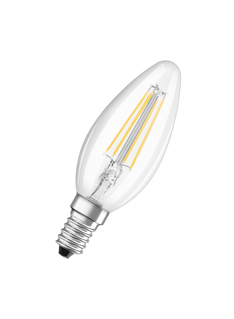 Żarówka LED x2 B35 Świeczka E14 4W = 40W 470lm 4000K Neutralna 300° Retrofit Filament CLASSIC Osram