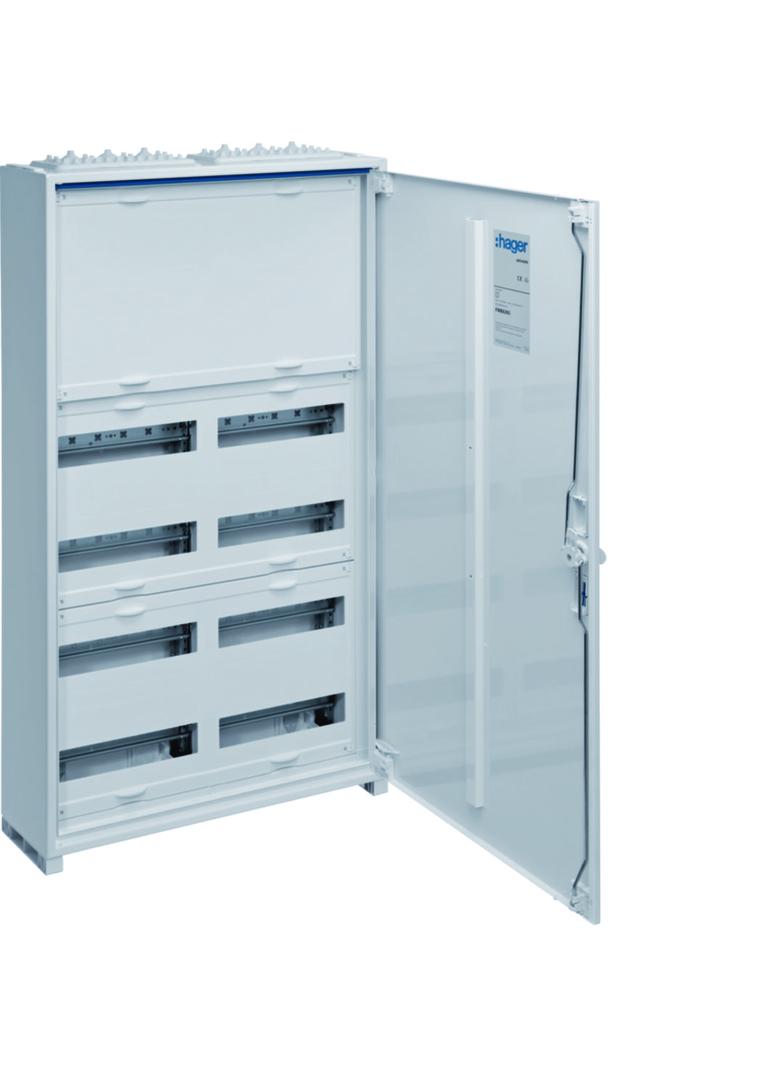 Rozdzielnica modułowa 12x8 natynkowa IP44 kl.II FW univers N 950x550x160mm FWB62N HAGER