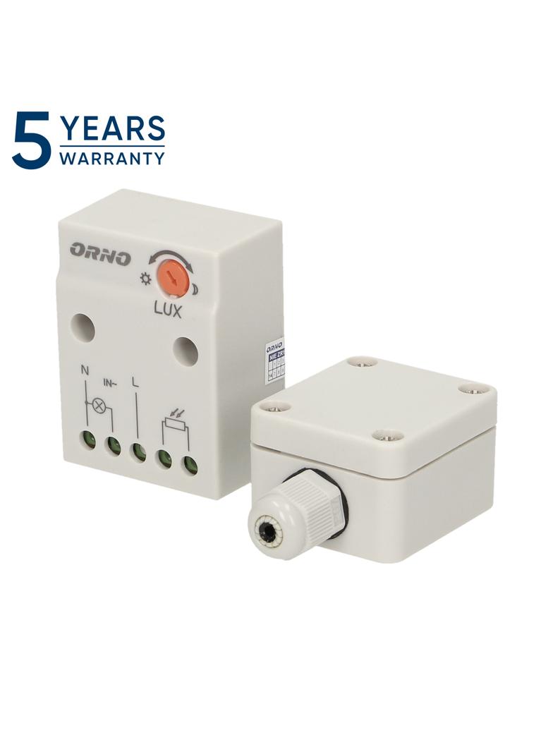 Czujnik zmierzchowy z hermetyczną zewnętrzną sondą w puszce, IP65, 2300W OR-CR-232 ORNO