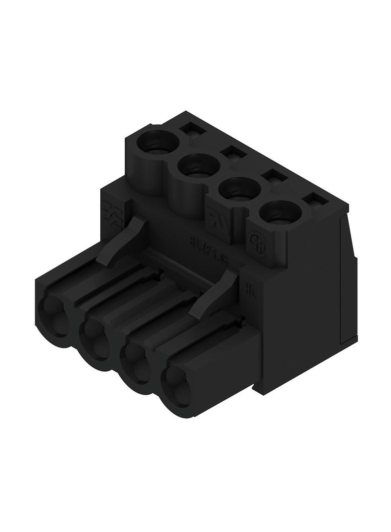 BLZP 5.08HC/04/180 SN BK BX Wtyk PCB (złącze wiązki), 5.08 mm, Liczba biegunów: 4, Przyłącze z jarzmem /90szt./ 1943830000 WEIDMÜLLER