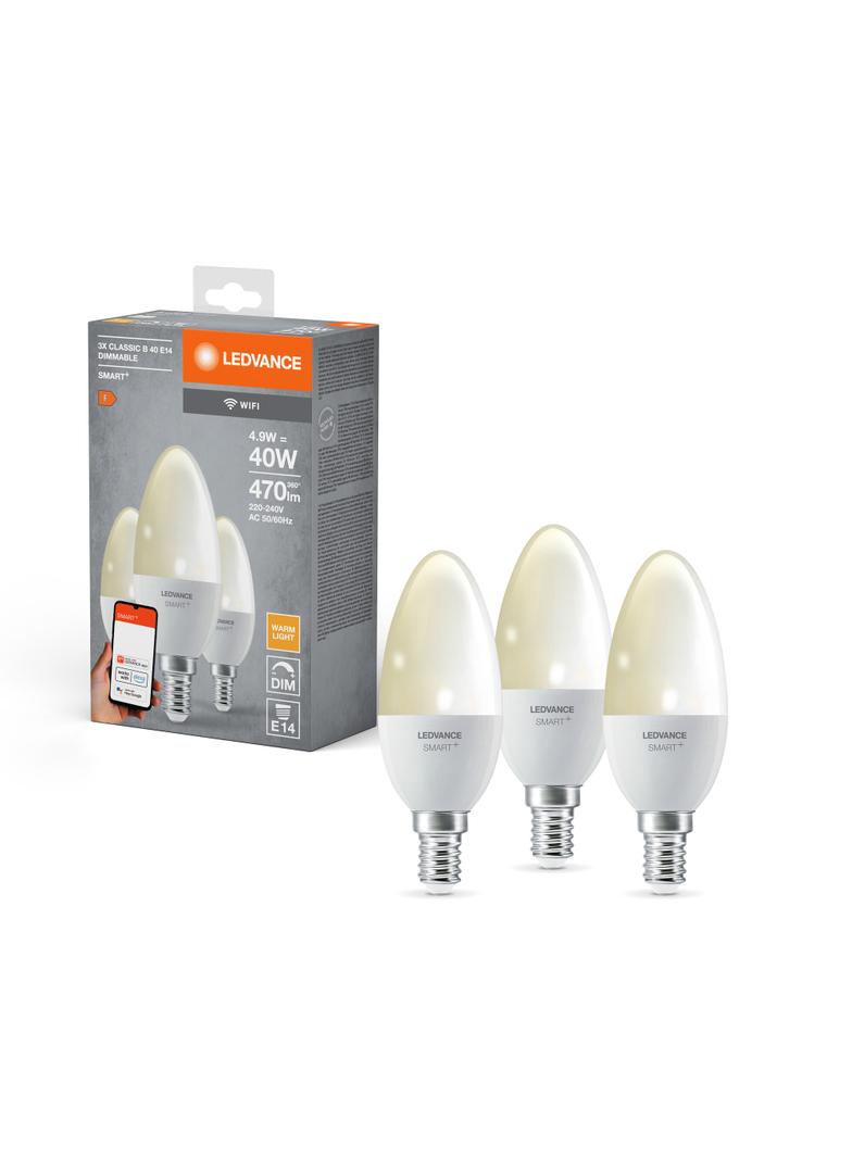 Lampa LED SMARTWIFI B40 4,9W/827230VDIMFRE144X3 LEDV