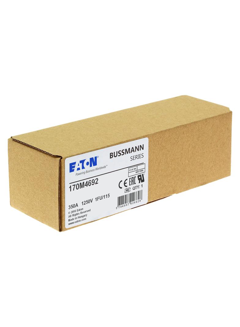 FUSE 350A 1250V 1FU/115 AR CU Wkładka szybka 350A AC 1250V rozmiar 1 53x69x160 mm aR IEC U 170M4692