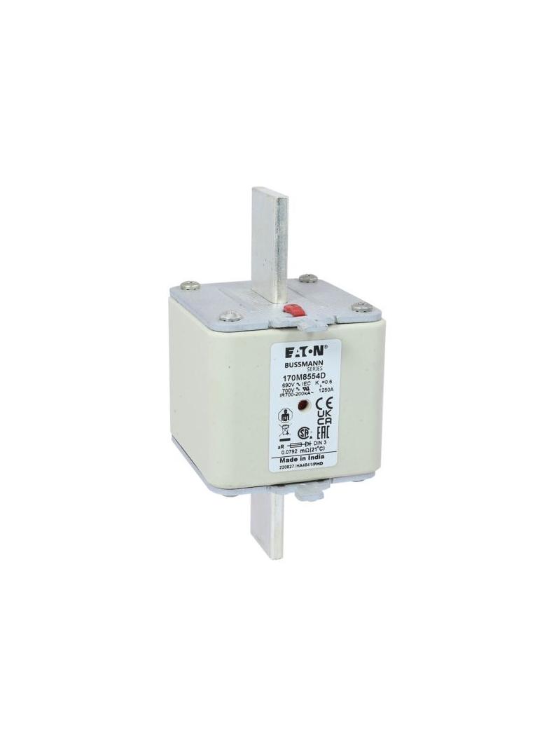 1250A 690V aR DIN 3 HSDNH FUSE Wkładka szybka 1250A AC 690V DIN 3 aR DIN IEC podwójny wskaź 170M8554