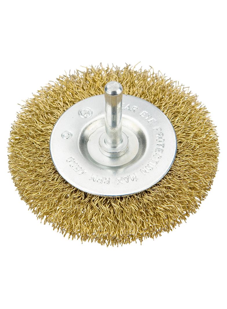 Szczotka druciana tarczowa z trzpieniem 75 mm