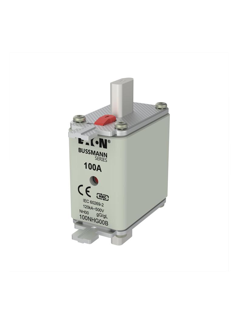 FUSE NH NH00 gG 100A 500V D.I. Wkładka NH00 100A 500V GL/GG podwójny wskaźnik 100NHG00B EATON