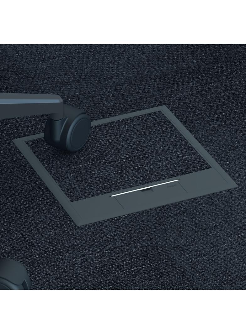 tehalit.VE-EE Pokrywa uchylna VQ12 244x244 wykładzina 5mm stal szary PA VQ12057011 HAGER