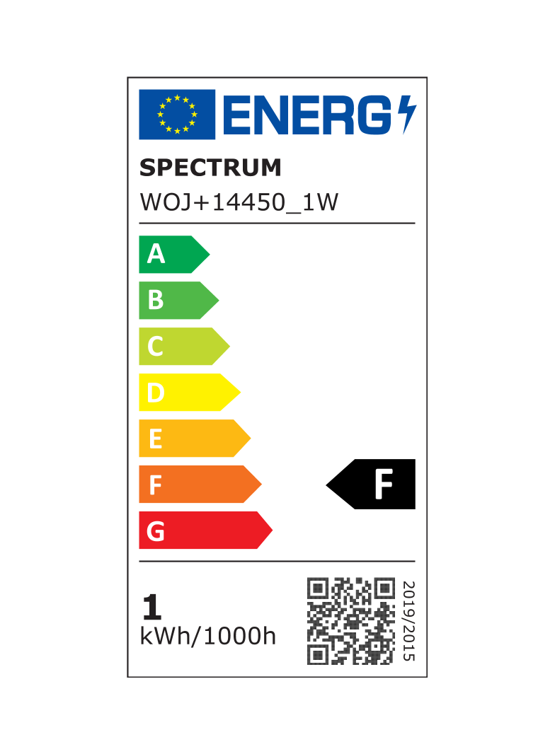 LED KULKA E-27 230V 1W CW SPECTRUM