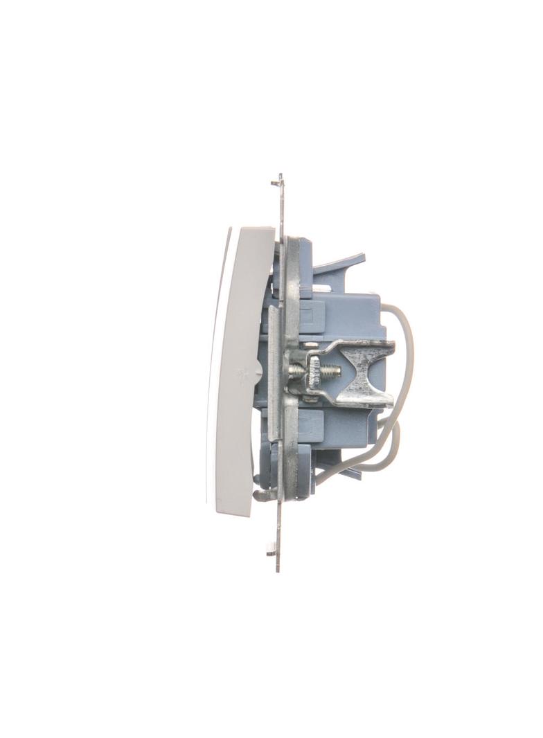 Simon 54 Łącznik potrójny z podświetleniem LED 10A 250V szybkozłączka biały DW31L.01/11 KONTAKT