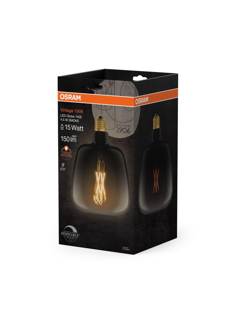 Lampa LED Vintage 1906 LED GLOBE Filament szkło przezroczyste 15 dim 4,5W/816 E27