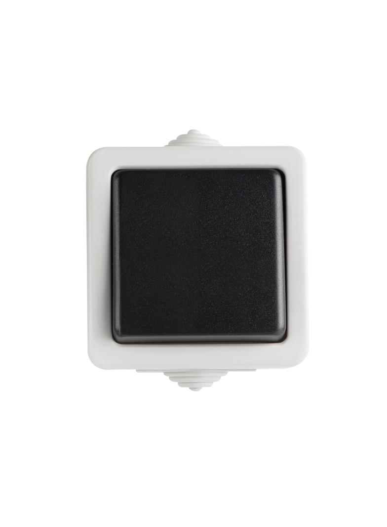 TEKNO Łącznik hermetyczny dwubiegunowy schodowy śrubowy 10AX 250V szary IP54 25349 KANLUX